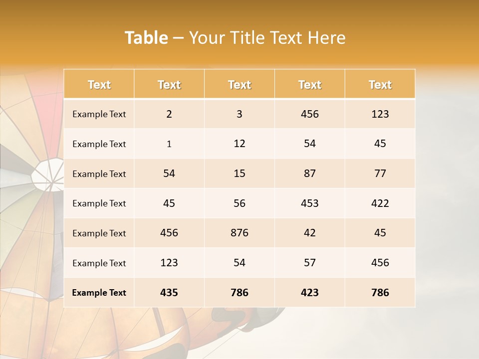 Sky Colors Sinai PowerPoint Template