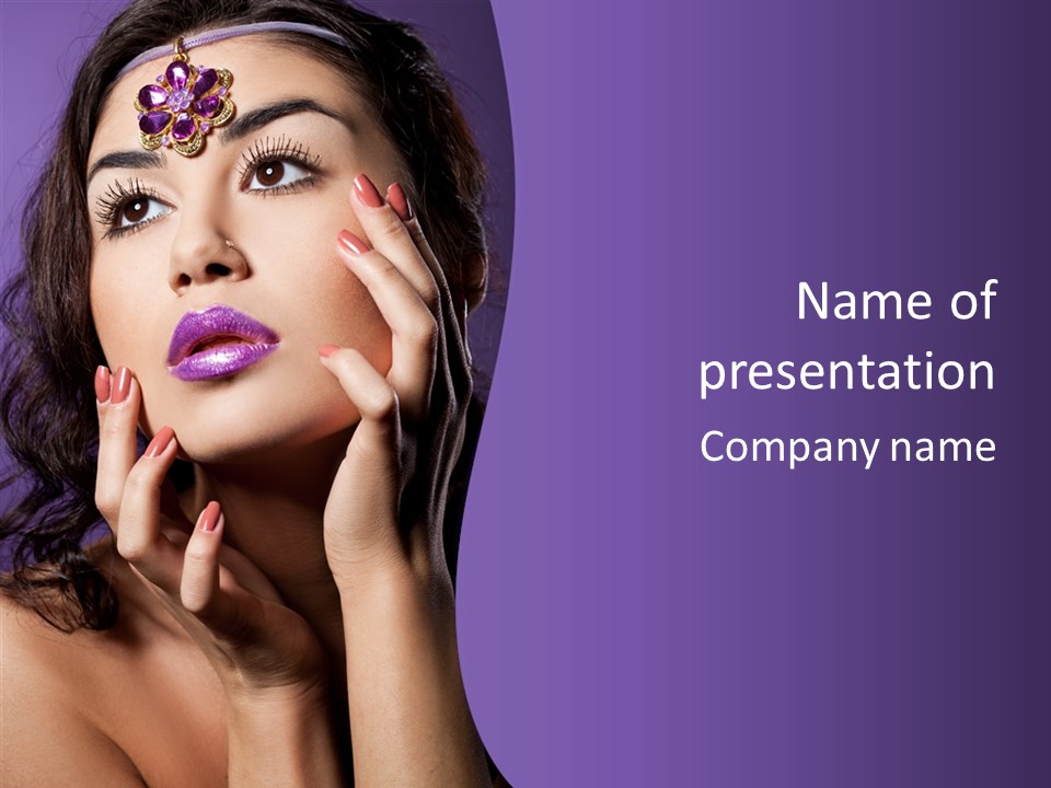 Glamour Beauty Sensual PowerPoint Template