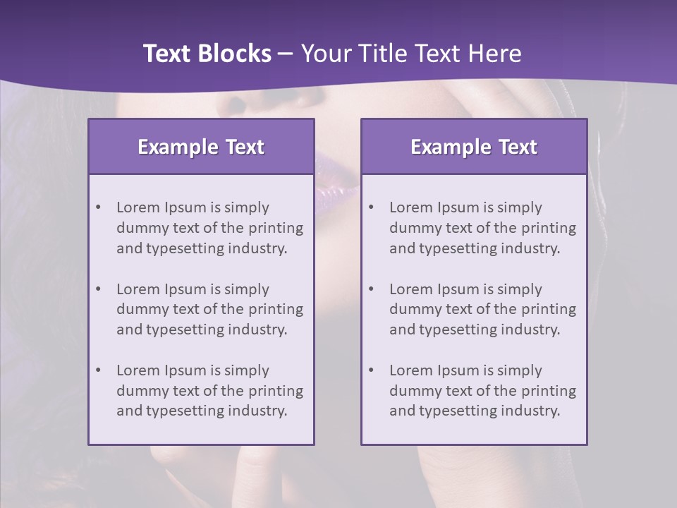 Glamour Beauty Sensual PowerPoint Template