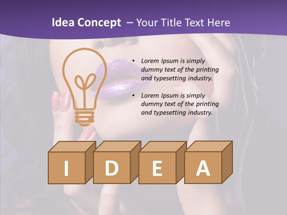 Glamour Beauty Sensual PowerPoint Template