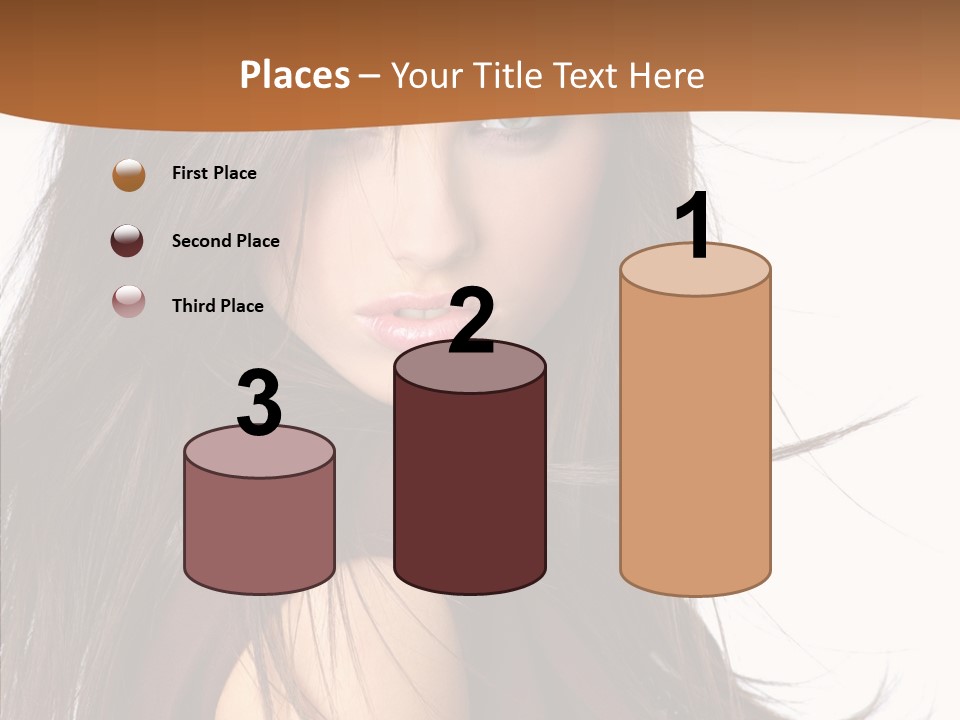 Caucasian Person Eyes PowerPoint Template