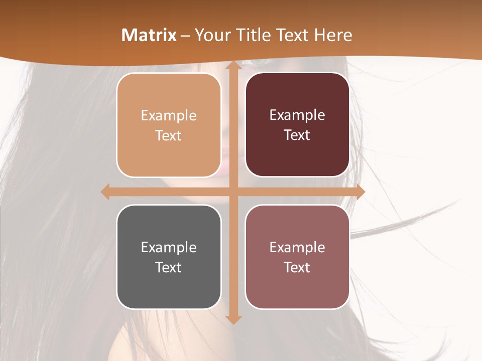 Caucasian Person Eyes PowerPoint Template