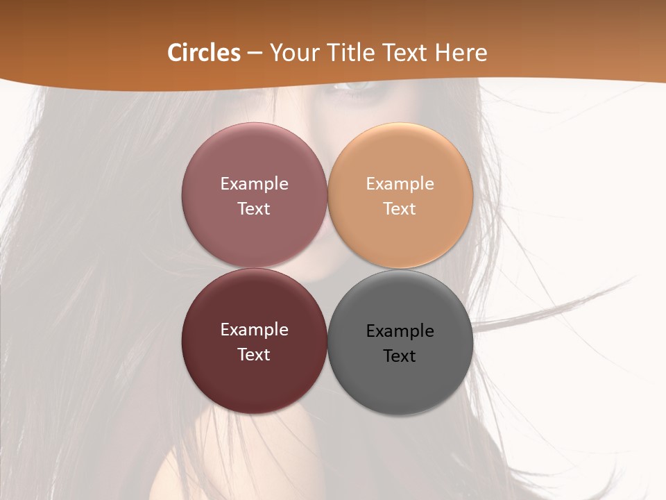 Caucasian Person Eyes PowerPoint Template