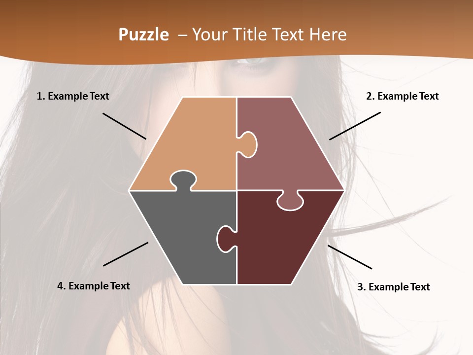 Caucasian Person Eyes PowerPoint Template
