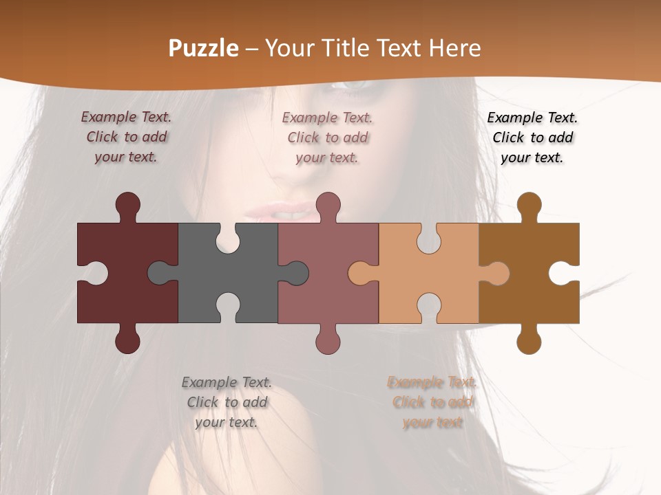 Caucasian Person Eyes PowerPoint Template