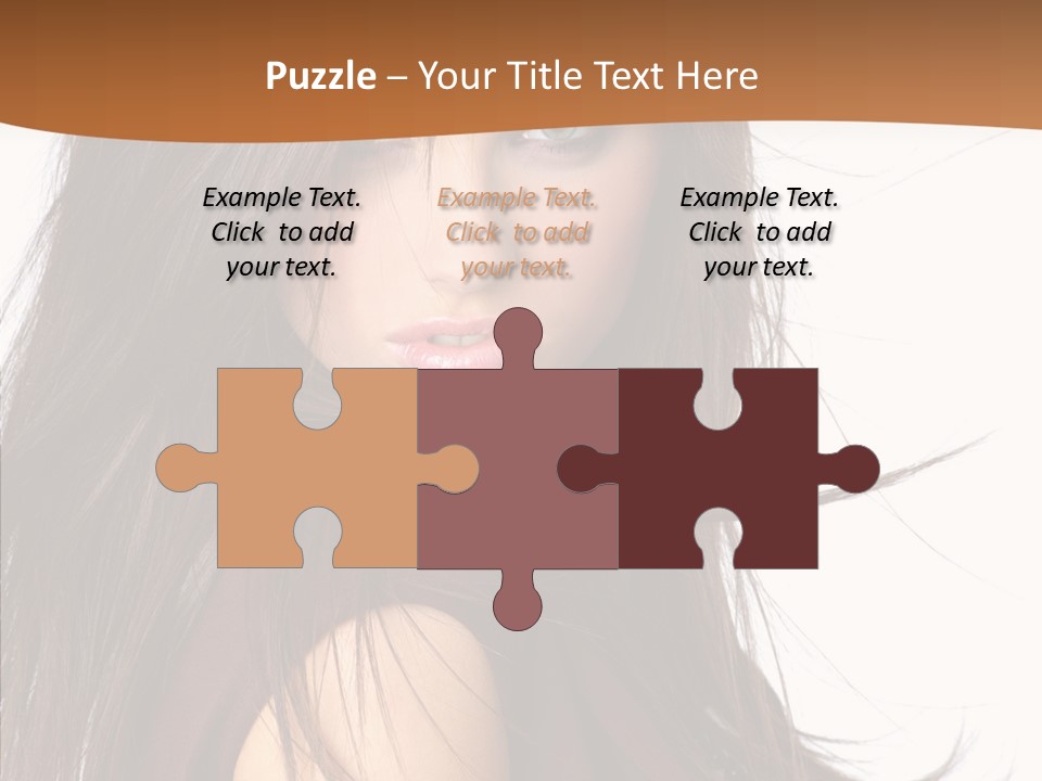 Caucasian Person Eyes PowerPoint Template