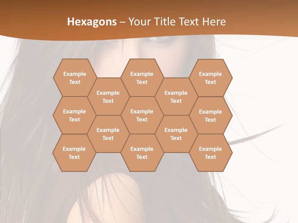 Caucasian Person Eyes PowerPoint Template