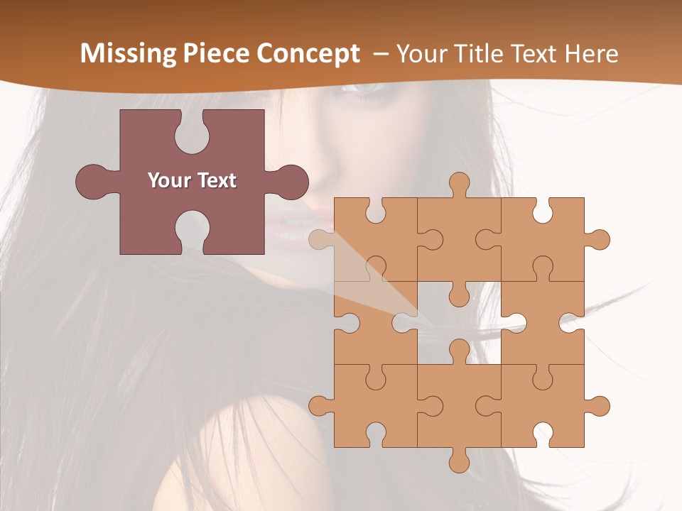 Caucasian Person Eyes PowerPoint Template