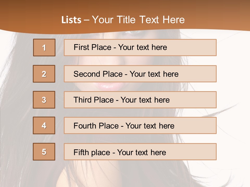 Caucasian Person Eyes PowerPoint Template