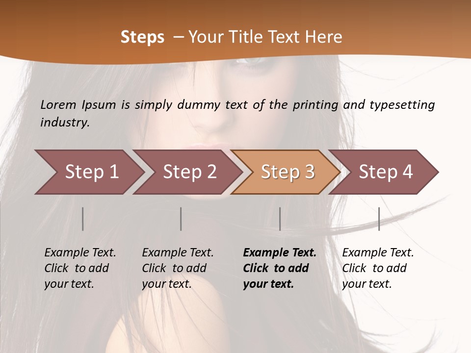 Caucasian Person Eyes PowerPoint Template
