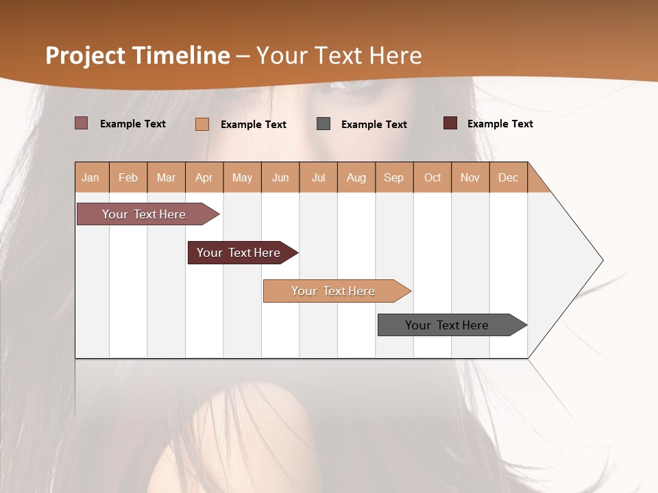 Caucasian Person Eyes PowerPoint Template
