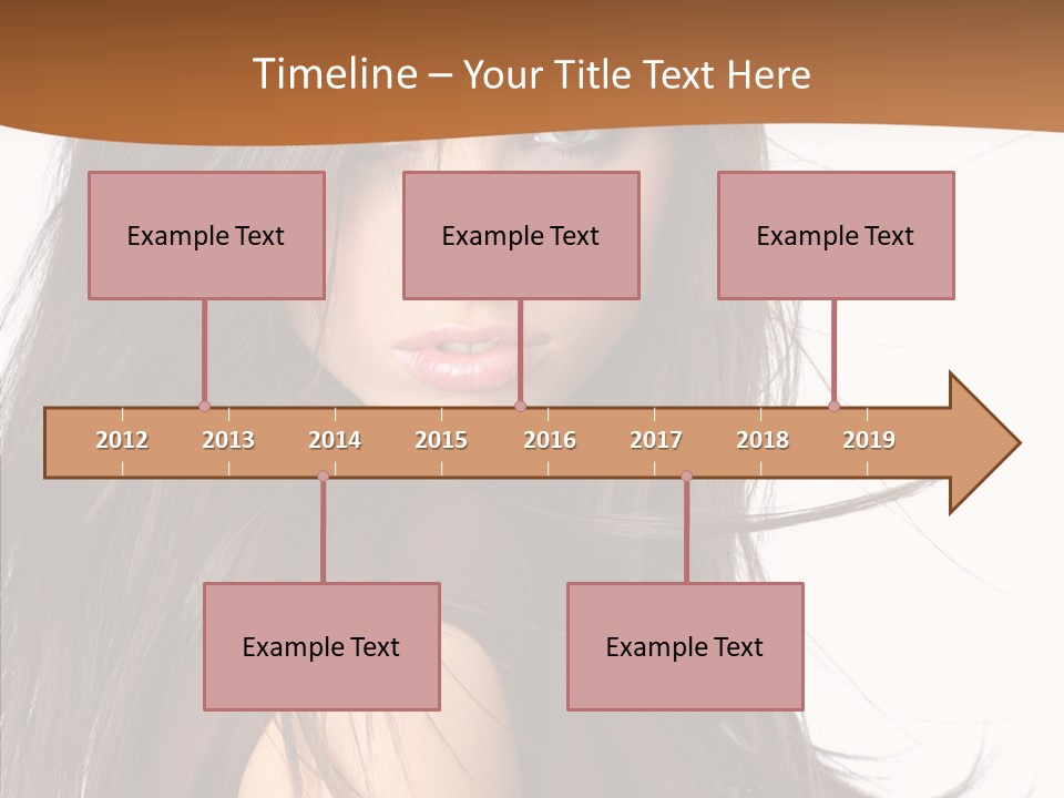 Caucasian Person Eyes PowerPoint Template