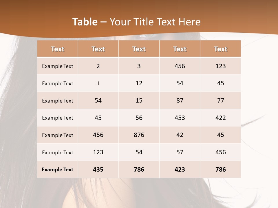 Caucasian Person Eyes PowerPoint Template