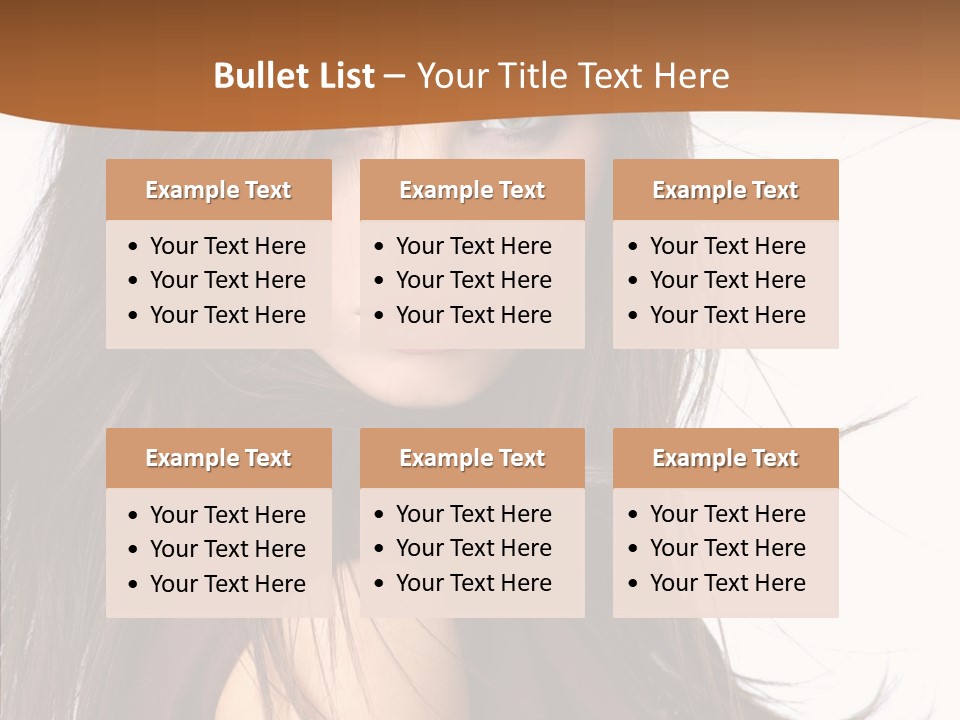 Caucasian Person Eyes PowerPoint Template