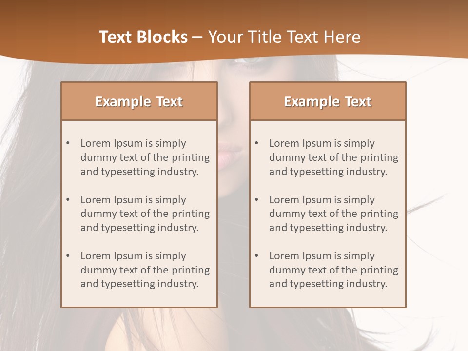 Caucasian Person Eyes PowerPoint Template
