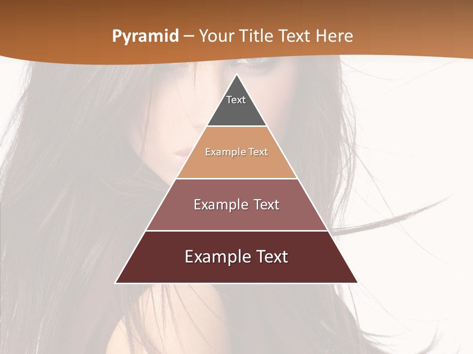 Caucasian Person Eyes PowerPoint Template
