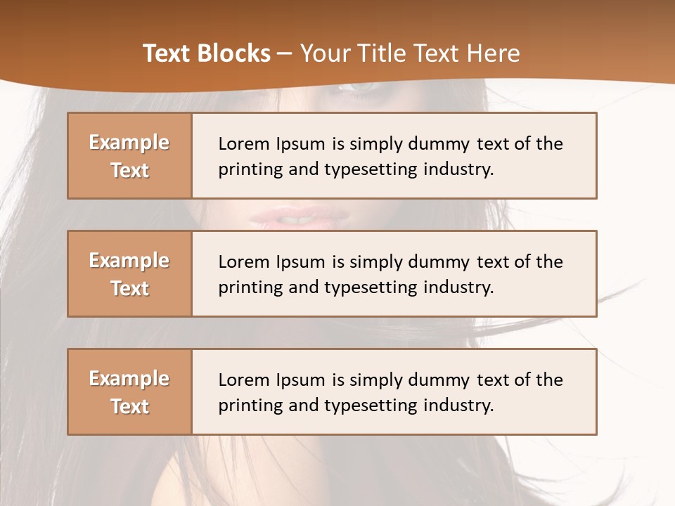 Caucasian Person Eyes PowerPoint Template