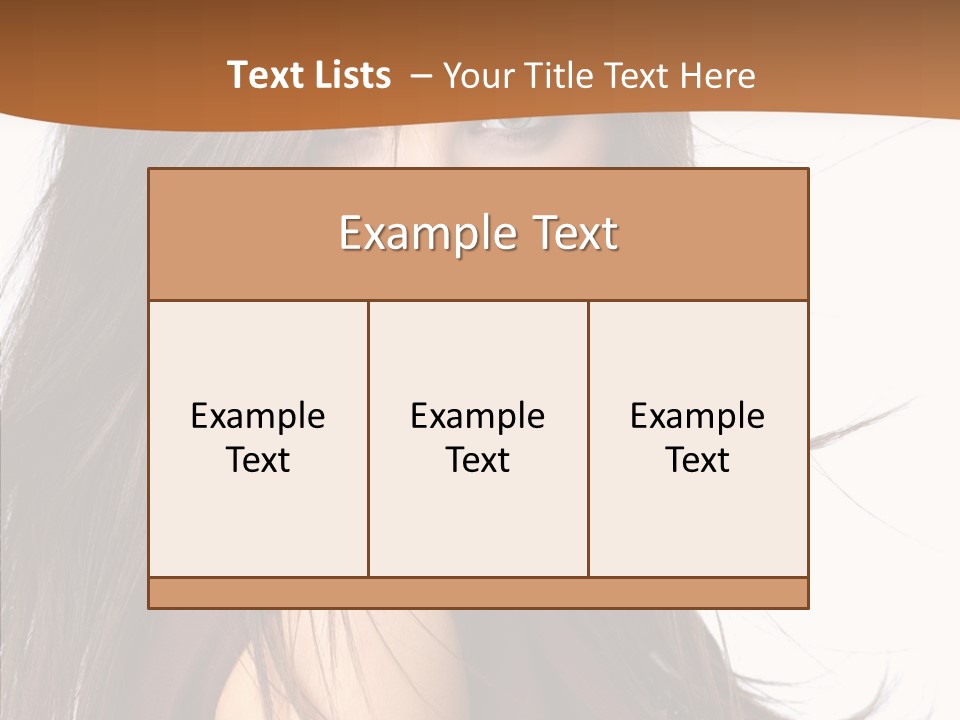Caucasian Person Eyes PowerPoint Template