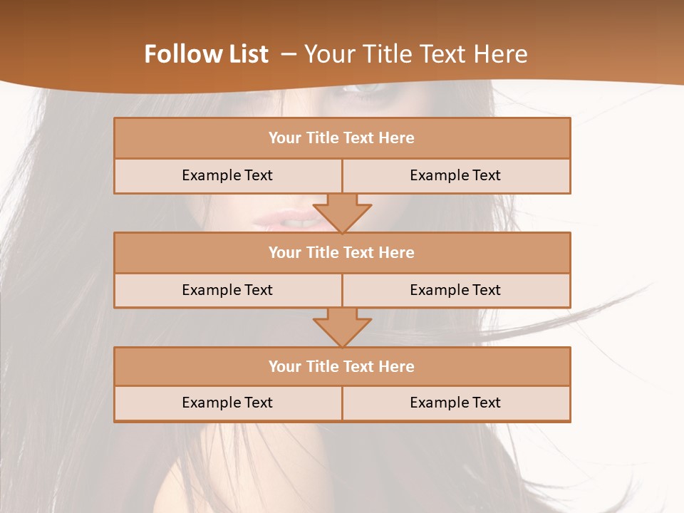 Caucasian Person Eyes PowerPoint Template