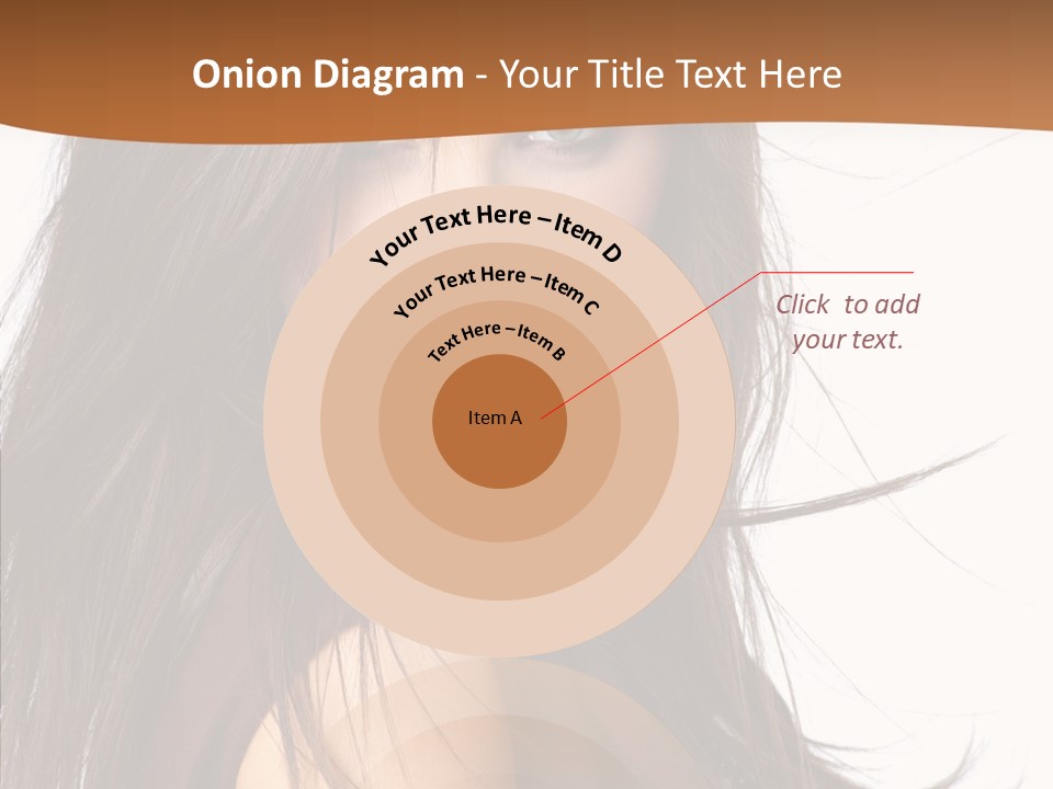 Caucasian Person Eyes PowerPoint Template