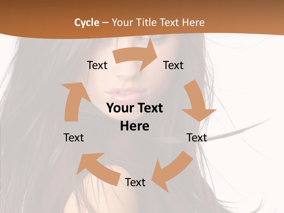Caucasian Person Eyes PowerPoint Template