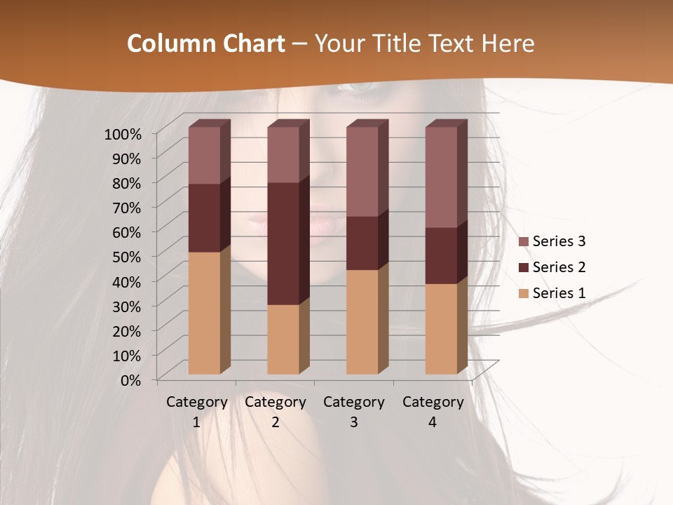 Caucasian Person Eyes PowerPoint Template