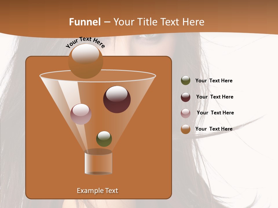 Caucasian Person Eyes PowerPoint Template
