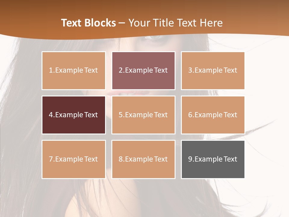 Caucasian Person Eyes PowerPoint Template