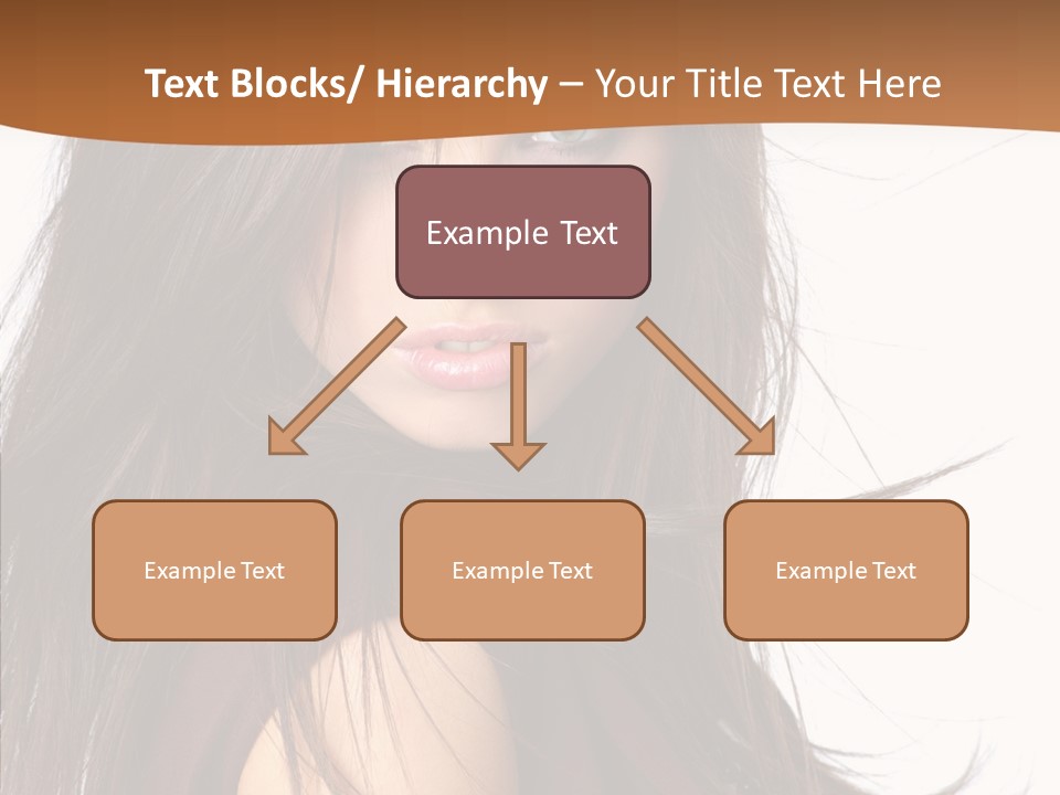 Caucasian Person Eyes PowerPoint Template