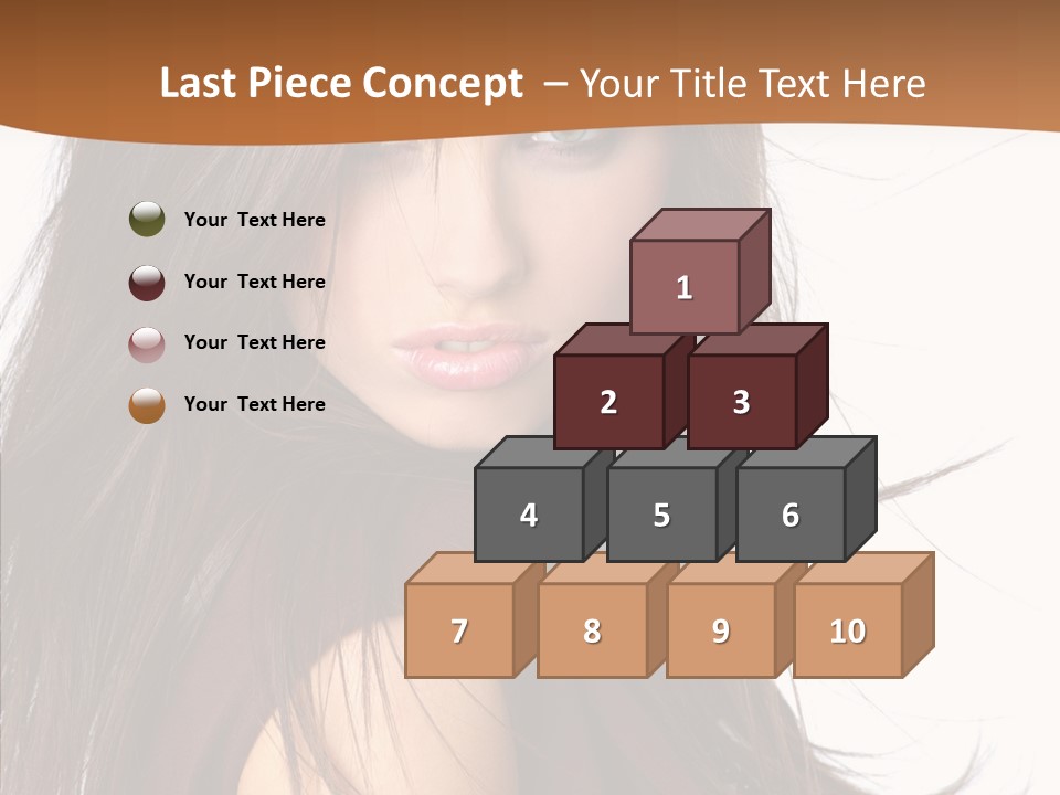 Caucasian Person Eyes PowerPoint Template