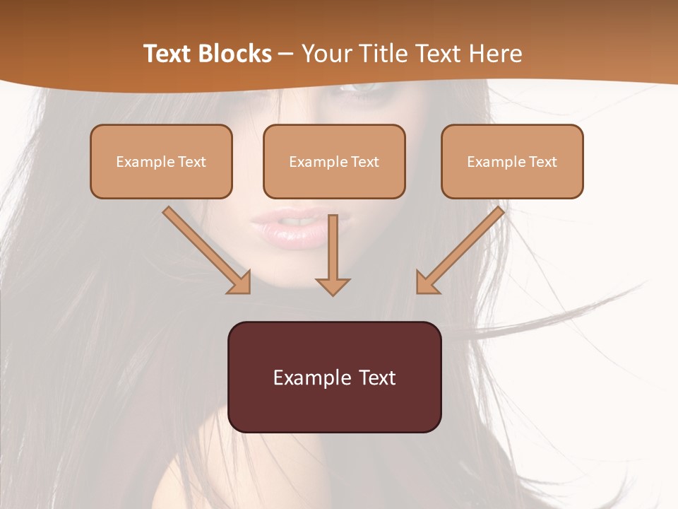 Caucasian Person Eyes PowerPoint Template