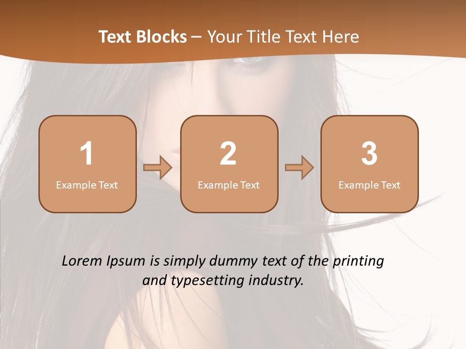 Caucasian Person Eyes PowerPoint Template