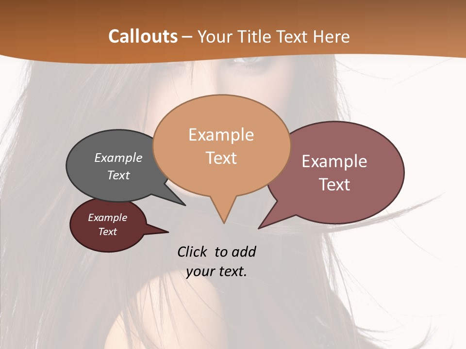 Caucasian Person Eyes PowerPoint Template