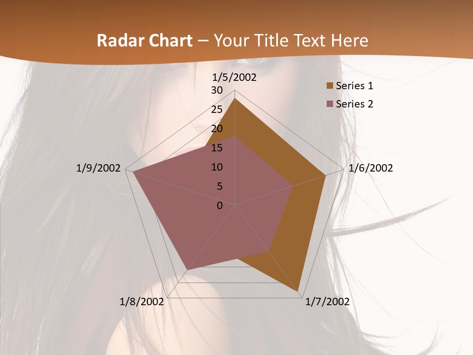 Caucasian Person Eyes PowerPoint Template