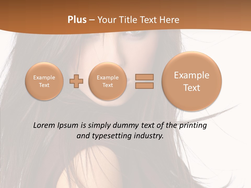 Caucasian Person Eyes PowerPoint Template