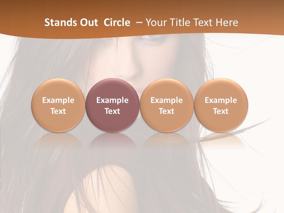 Caucasian Person Eyes PowerPoint Template