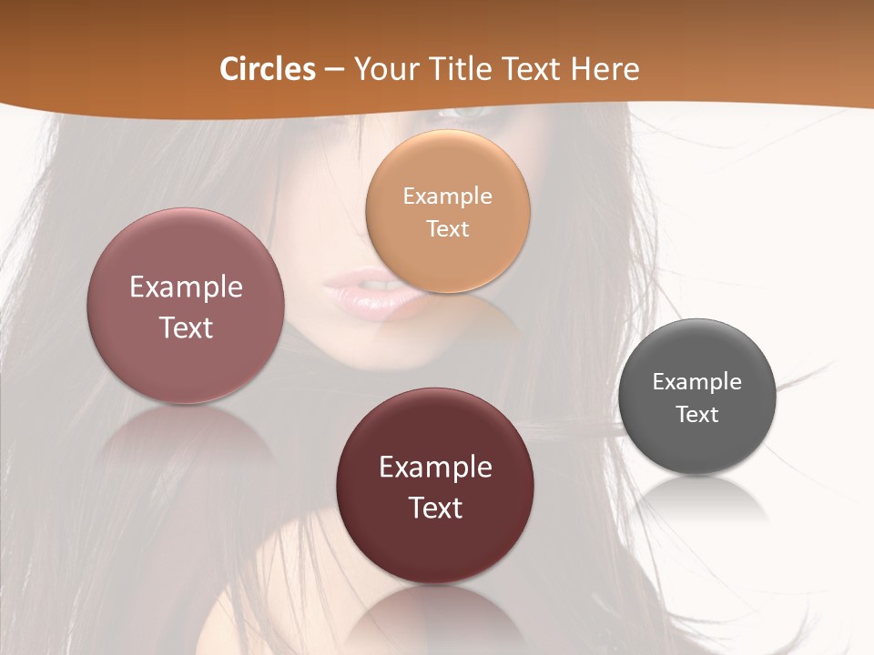 Caucasian Person Eyes PowerPoint Template