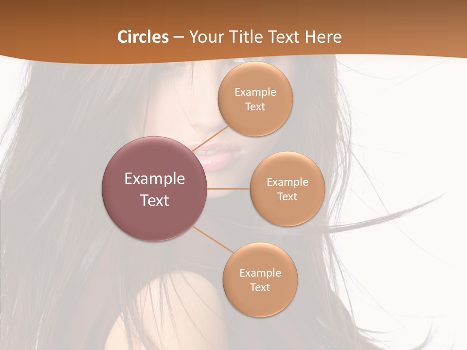Caucasian Person Eyes PowerPoint Template