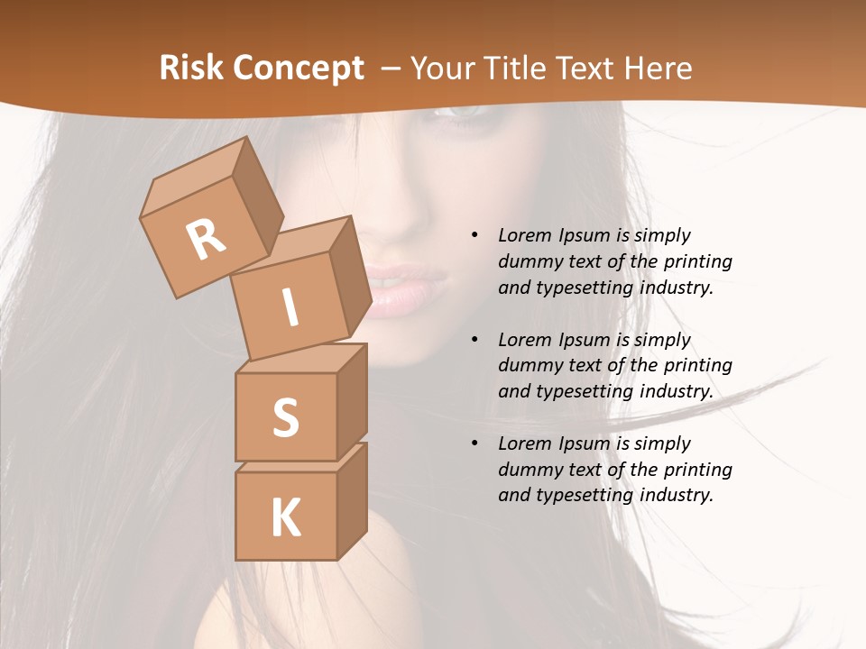 Caucasian Person Eyes PowerPoint Template