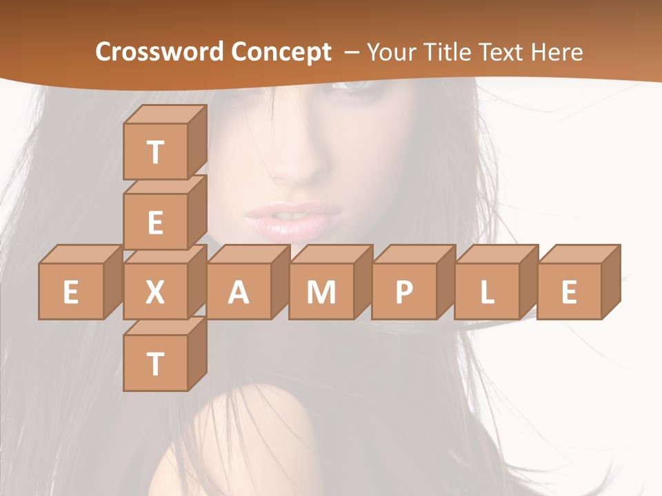 Caucasian Person Eyes PowerPoint Template