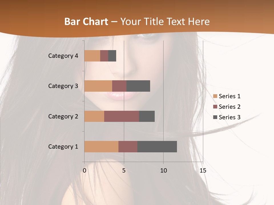 Caucasian Person Eyes PowerPoint Template