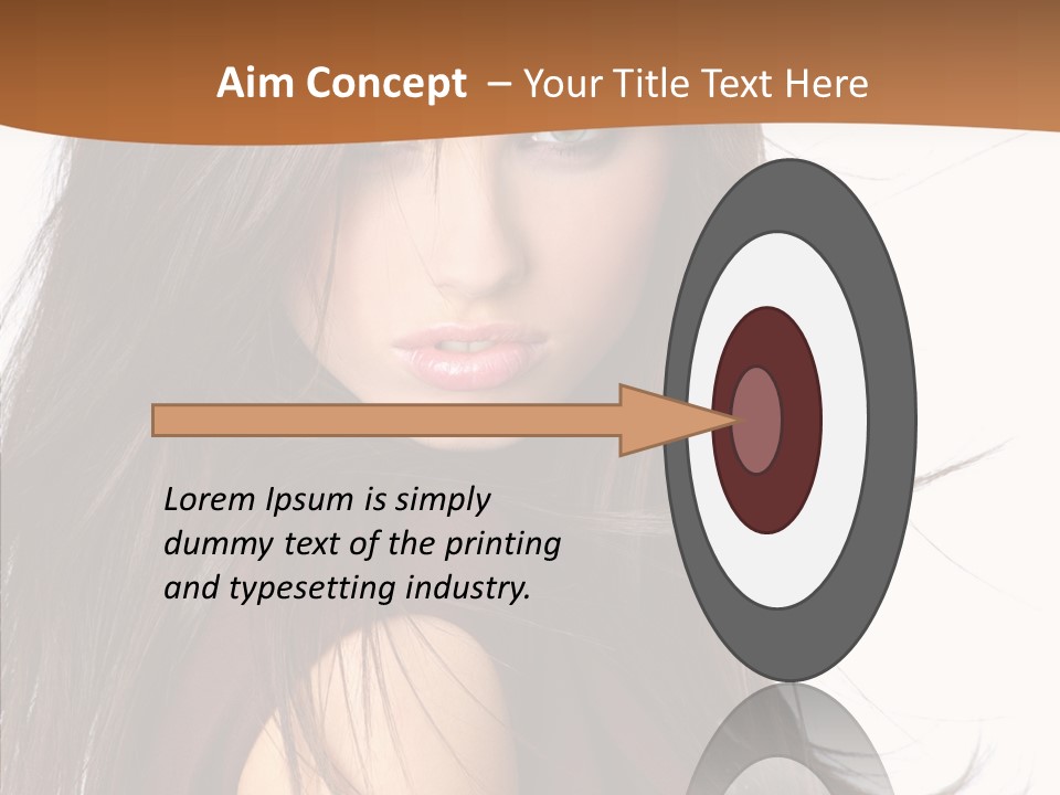 Caucasian Person Eyes PowerPoint Template