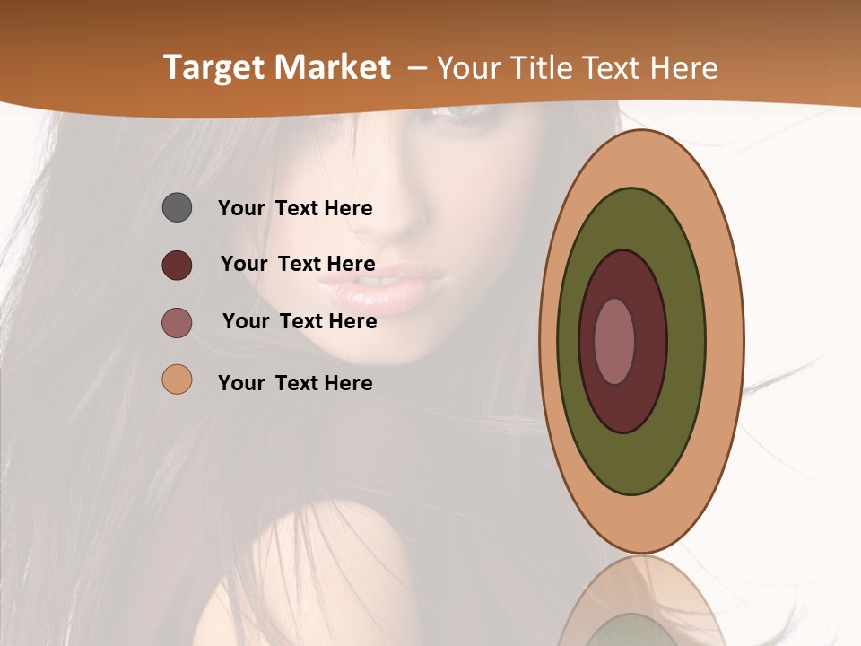 Caucasian Person Eyes PowerPoint Template