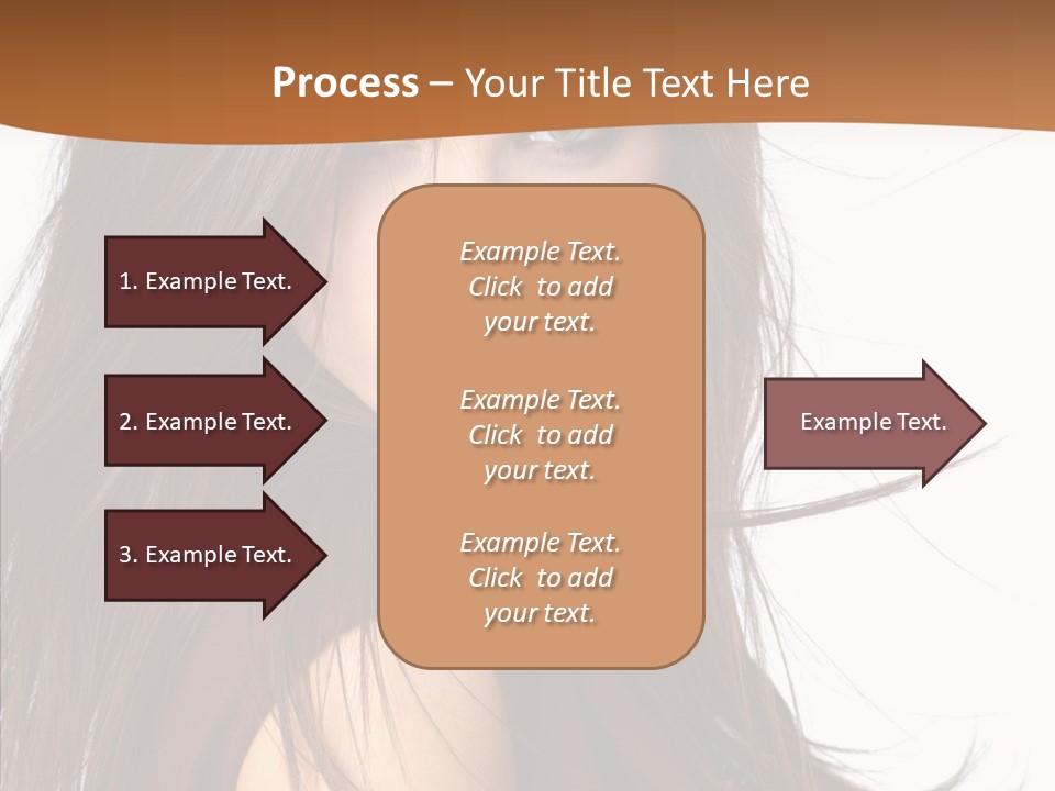 Caucasian Person Eyes PowerPoint Template