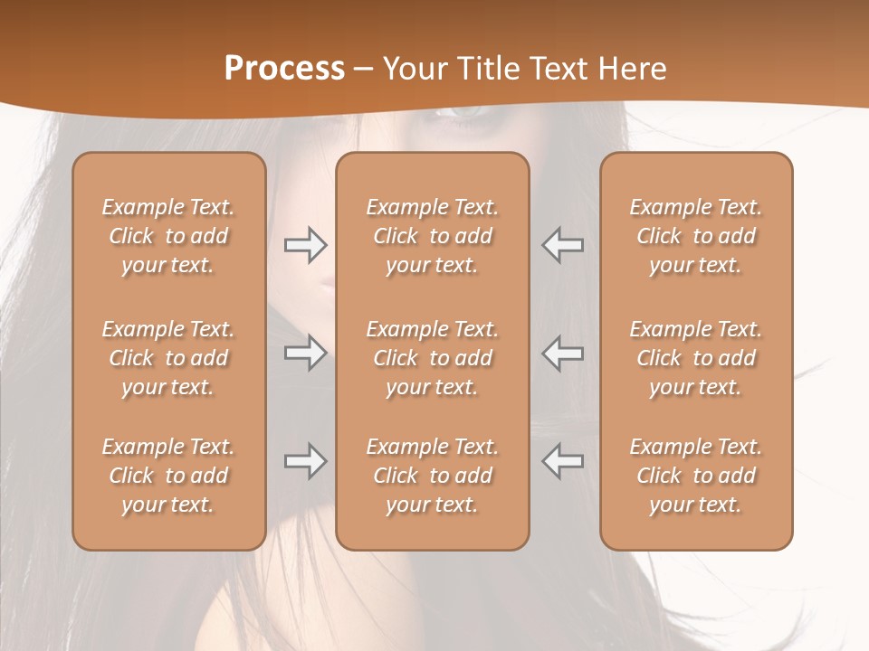 Caucasian Person Eyes PowerPoint Template