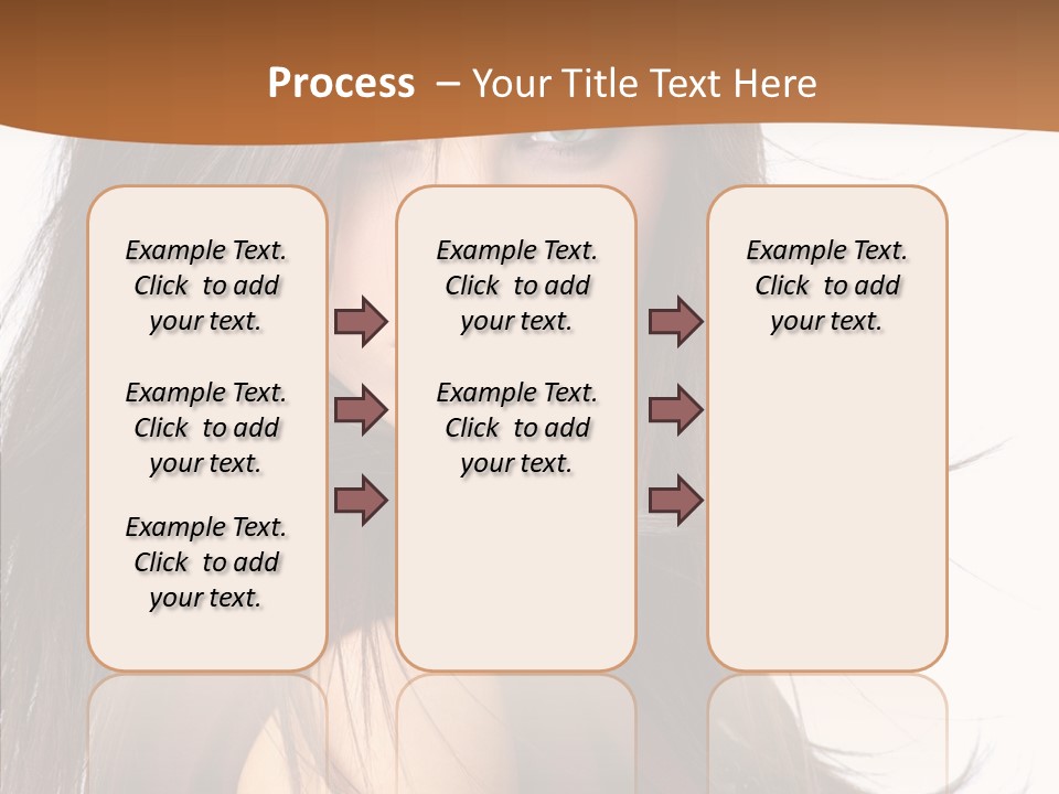Caucasian Person Eyes PowerPoint Template