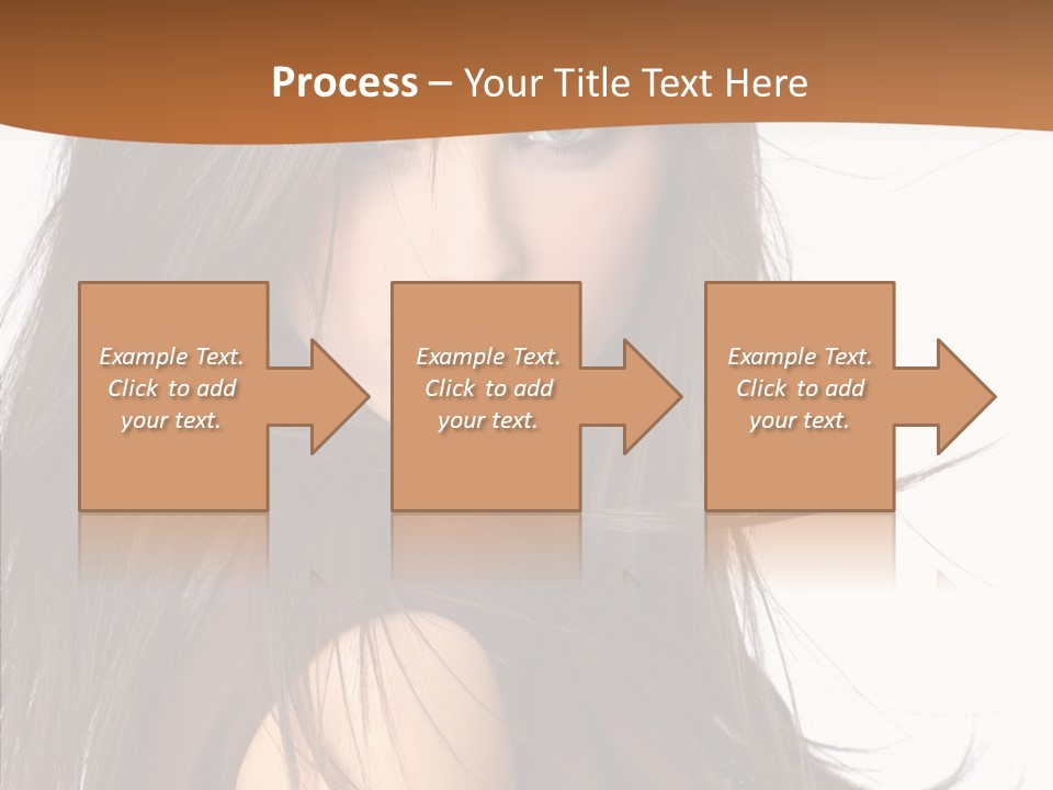Caucasian Person Eyes PowerPoint Template
