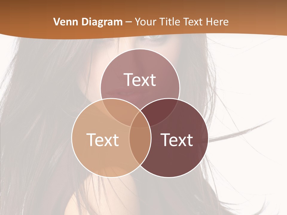 Caucasian Person Eyes PowerPoint Template