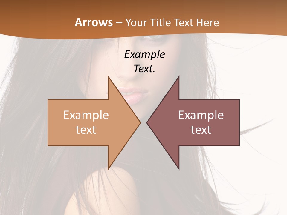 Caucasian Person Eyes PowerPoint Template
