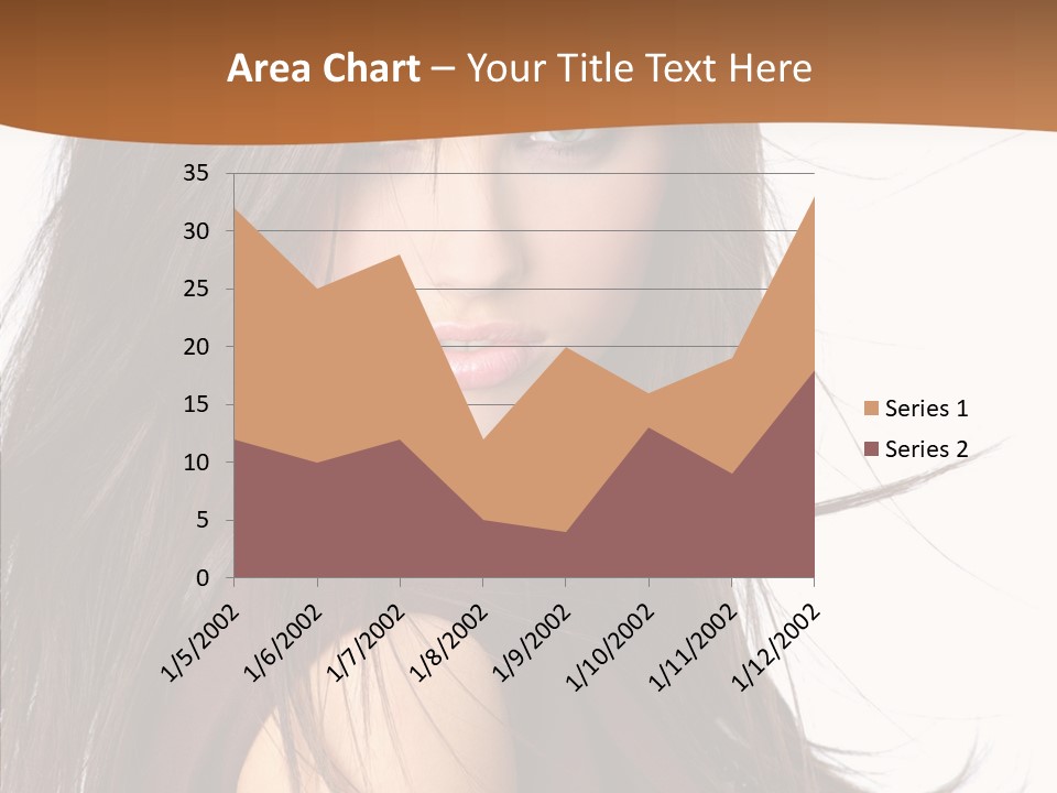 Caucasian Person Eyes PowerPoint Template